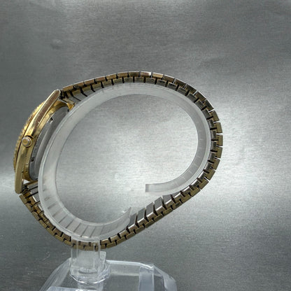 Citizen CQ President Watch Men 35mm Champagne Dial Gold Tone Daydate PARTS VTG7