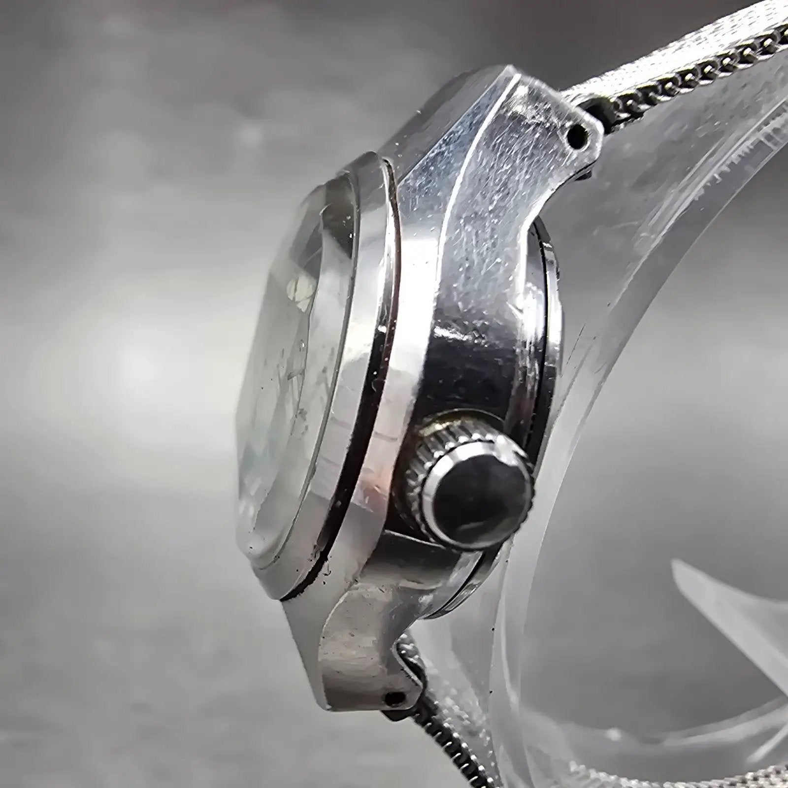 Seiko Automatic Watch Women 24mm Green Dial Silver Tone Daydate 2706-0160 PARTS3