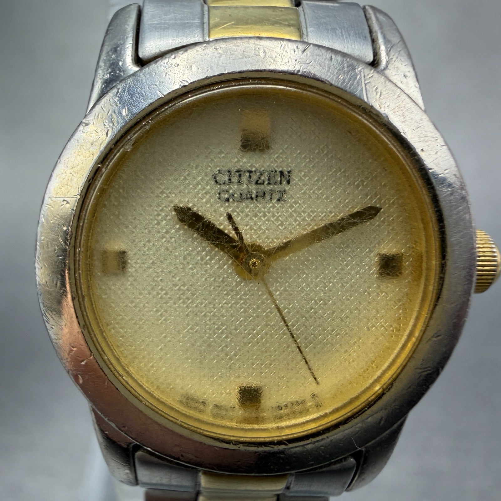 Citizen Watch Women 23mm Champagne Dial Two Tone Round 1032-S77121 New Battery1