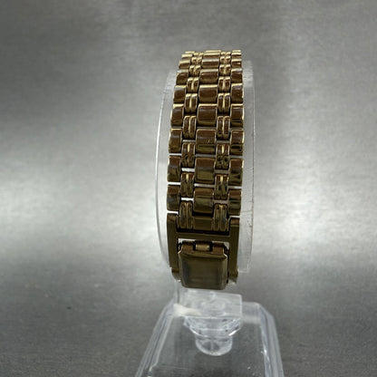 Seiko Tank Watch Women 17mm Champagne Dial Gold Tone 1N01-5E70 New Battery7