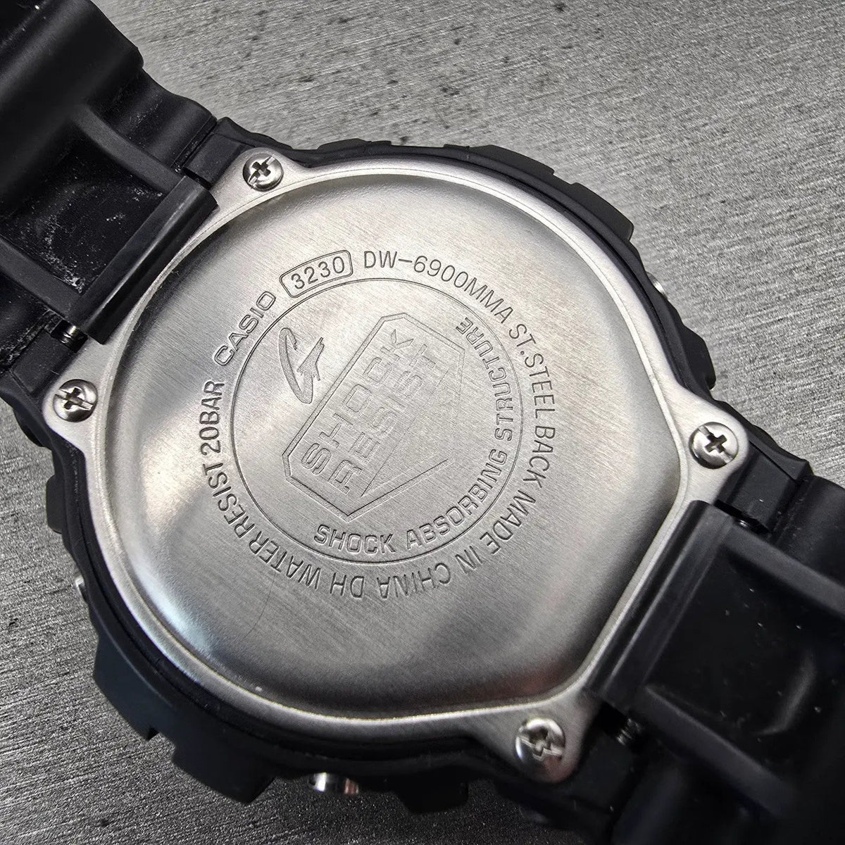 Casio G-Shock DW-6900MMA Watch Men 51mm Black Dial Black Chrono Alarm New Batt10