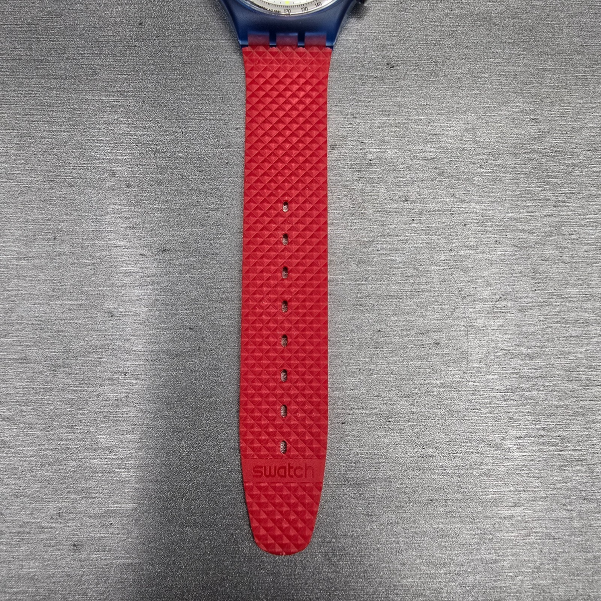 Swatch Chrono JFK Watch Men 37mm White Dial Blue Case SCN103 New Battery NOS5
