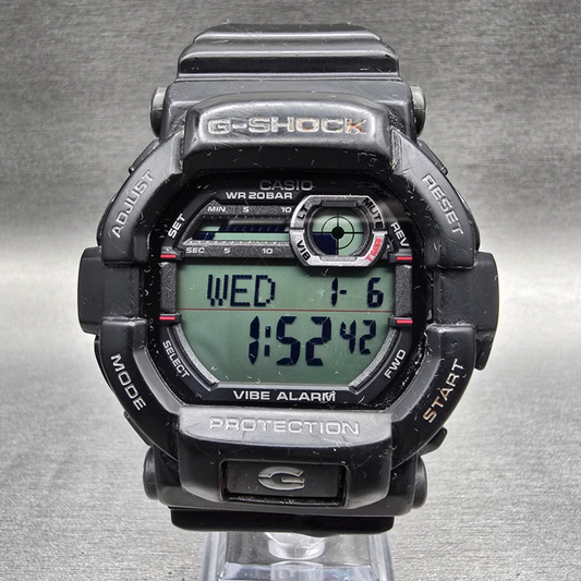 Casio G-Shock GD-350 Watch Men 51mm Black Red Chronograph Alarm New Battery0