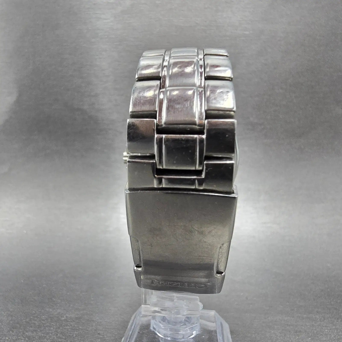 Citizen Eco-Drive Watch Men 40mm Gray Dial Steel Perpetual Calendar BL1220-56A7