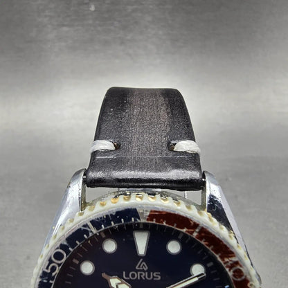 Lorus Dive Watch Men 38mm Blue Dial Silver Tone Daydate Pepsi Y143-804A New Batt5