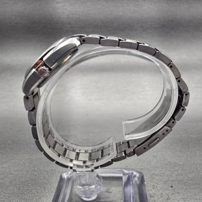 Citizen Eco-Drive Watch Women 27mm Black Dial Titanium Date E011-S068479 Runs6