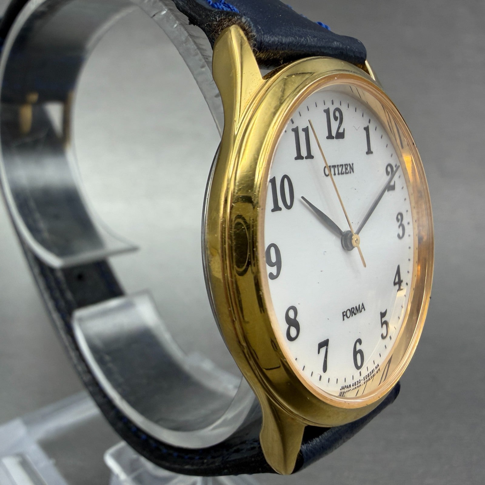 Citizen Forma Watch Unisex 33mm White Dial Gold Tone Round 4631-E63051 New Batt3