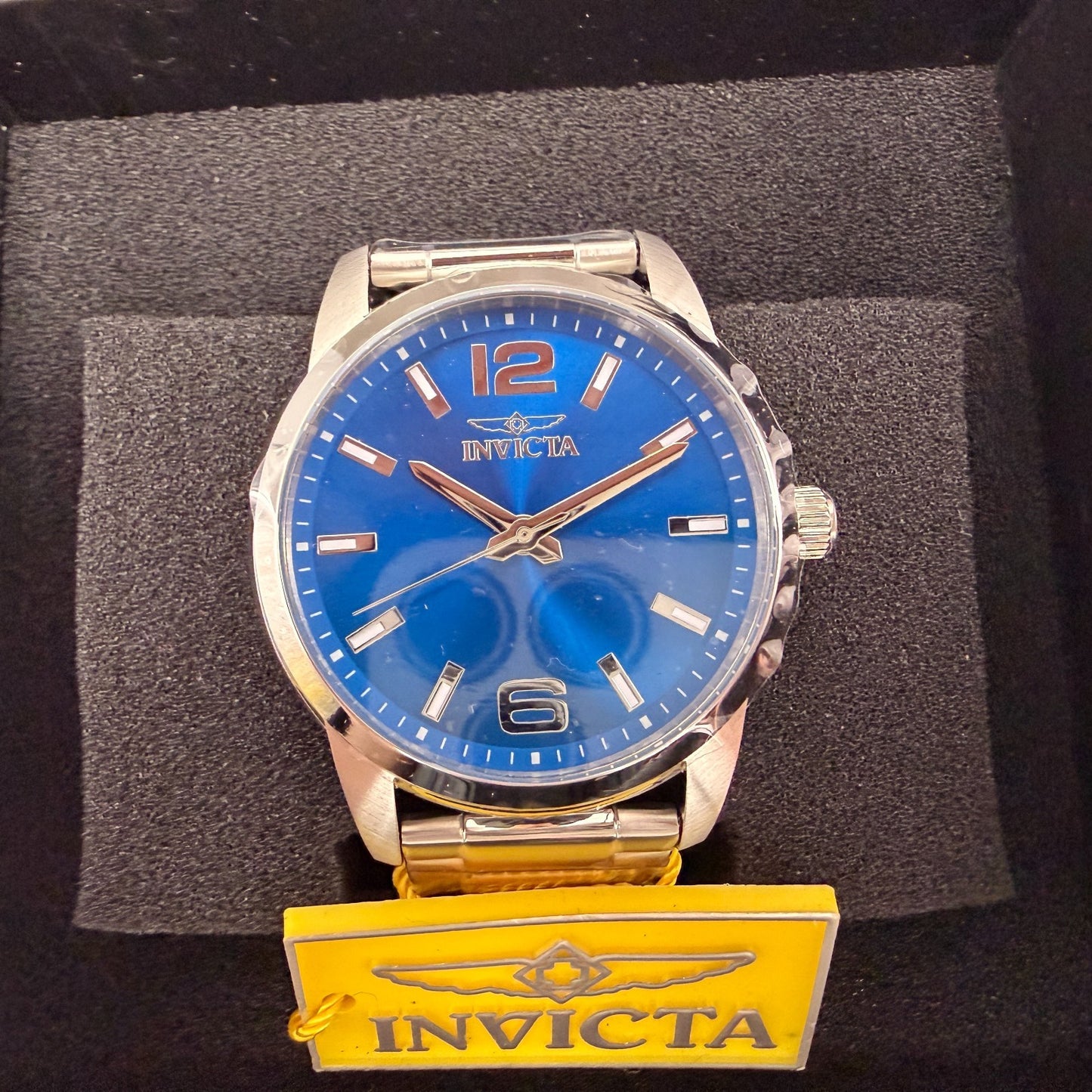 Invicta Celestial Watch Men 43mm Blue Dial Silver Round Bracelet 484900