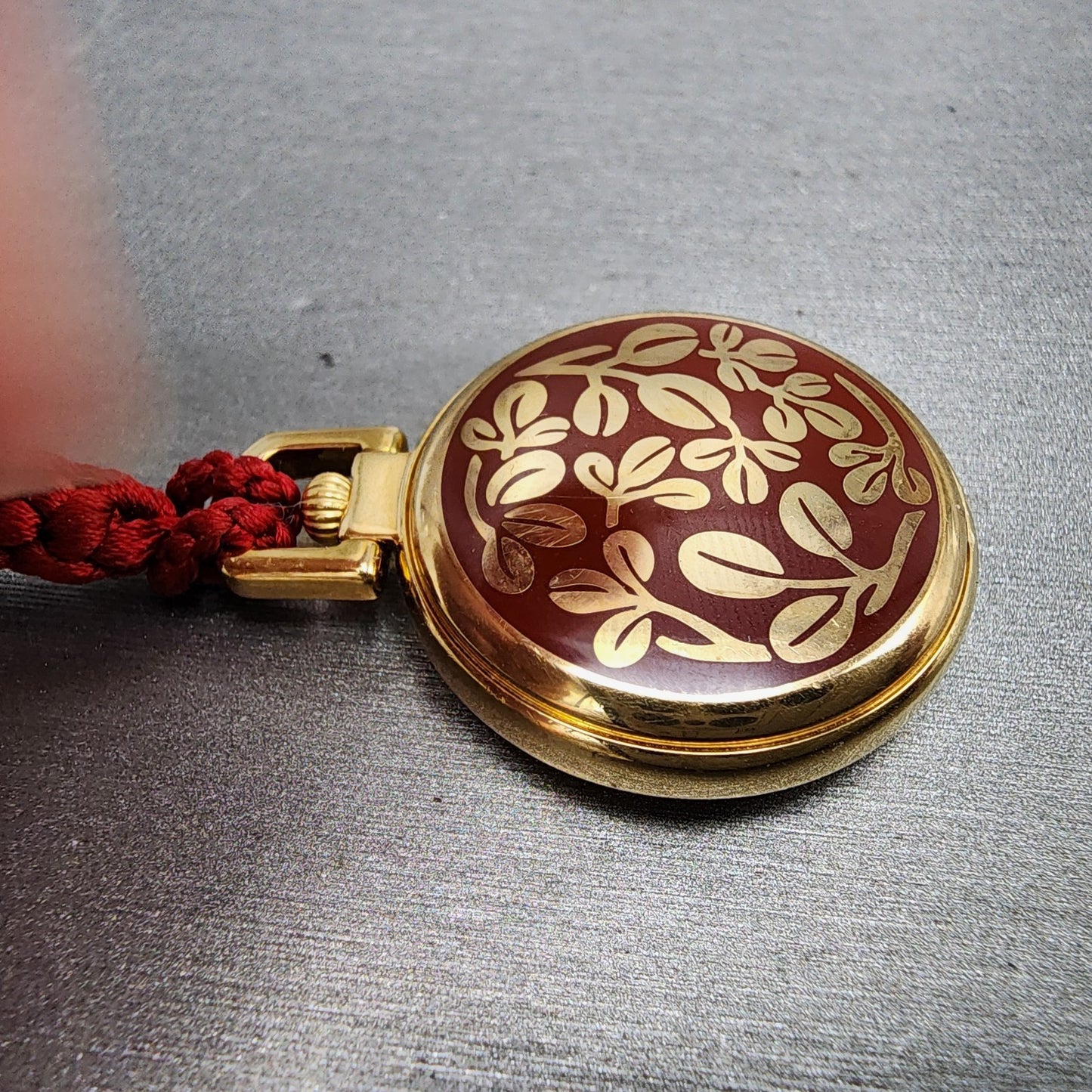 Seiko Pocket Watch Women 27mm Silver Dial Gold Tone ccccc New Battery7