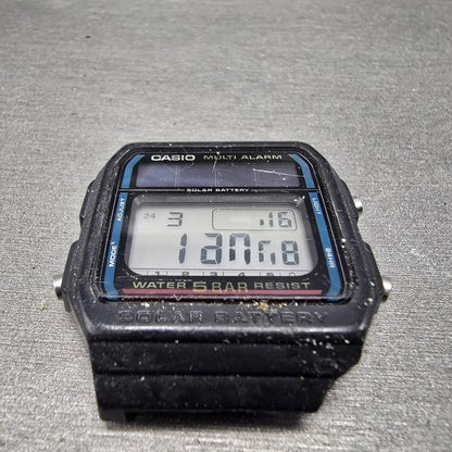 Casio WL-10 Watch Men 35mm Black Multi Alarm Solar Digital PARTS Vintage3