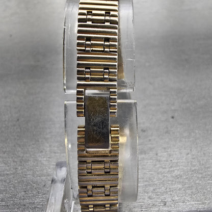 Citizen CQ Watch Women 18mm Champagne Dial Gold Tone Rectangle 4-040074 New Batt7