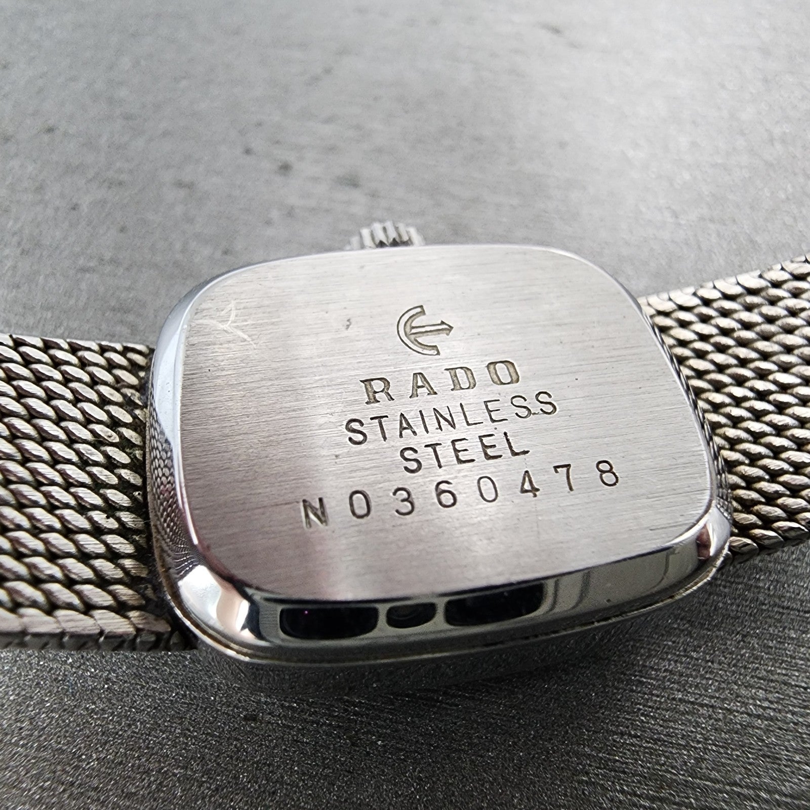 Rado Silky Watch 19mm Women Silver Dial Silver Tone Manual Rectangle Runs10