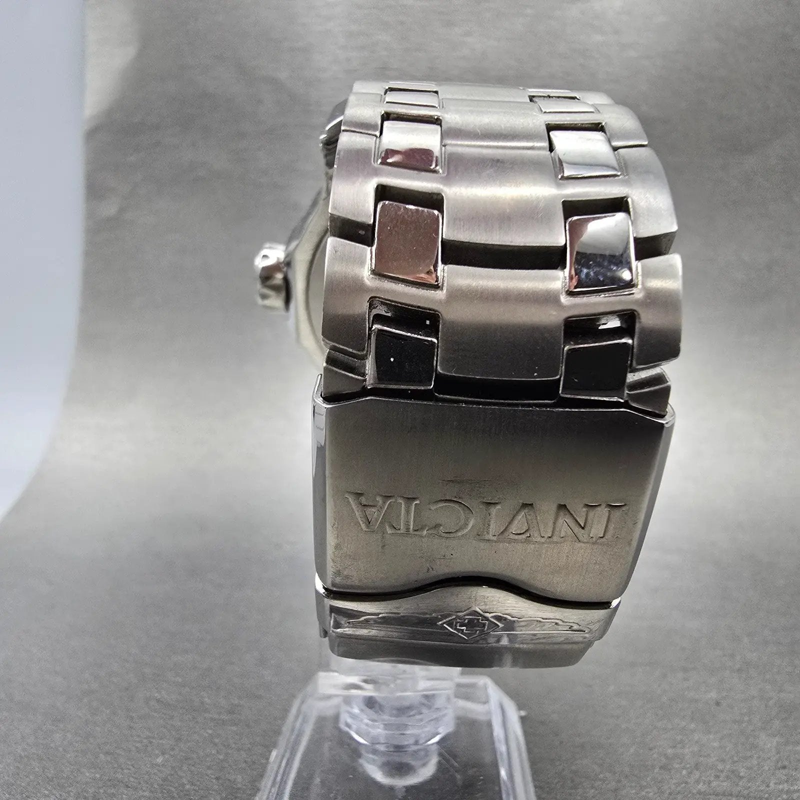 Invicta Pro Diver Watch Men 48mm Blue Dial Silver Tone Daydate 7496 New Battery9