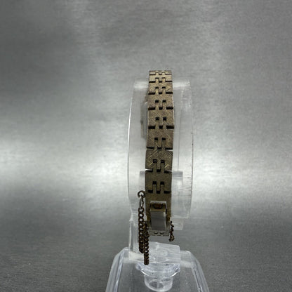 Seiko Tank Watch Women 13mm Black Dial Gold Tone Rectangle 13205649 New Battery7