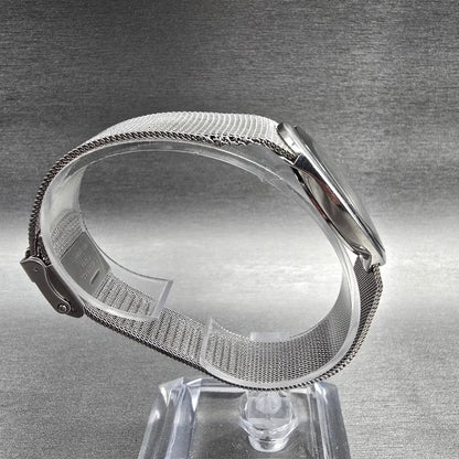 Skagen Watch Women 26mm Silver Dial Silver Tone Oval 468SSSC New Battery8