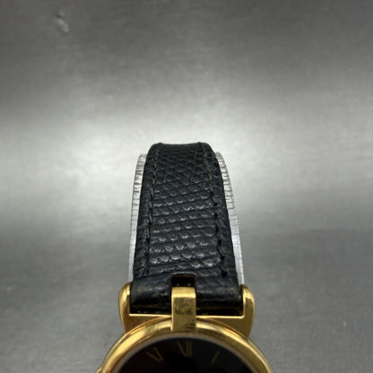 Gucci 3400L Watch Women 22mm Black Dial Gold Plated Round READ!!! PARTS5