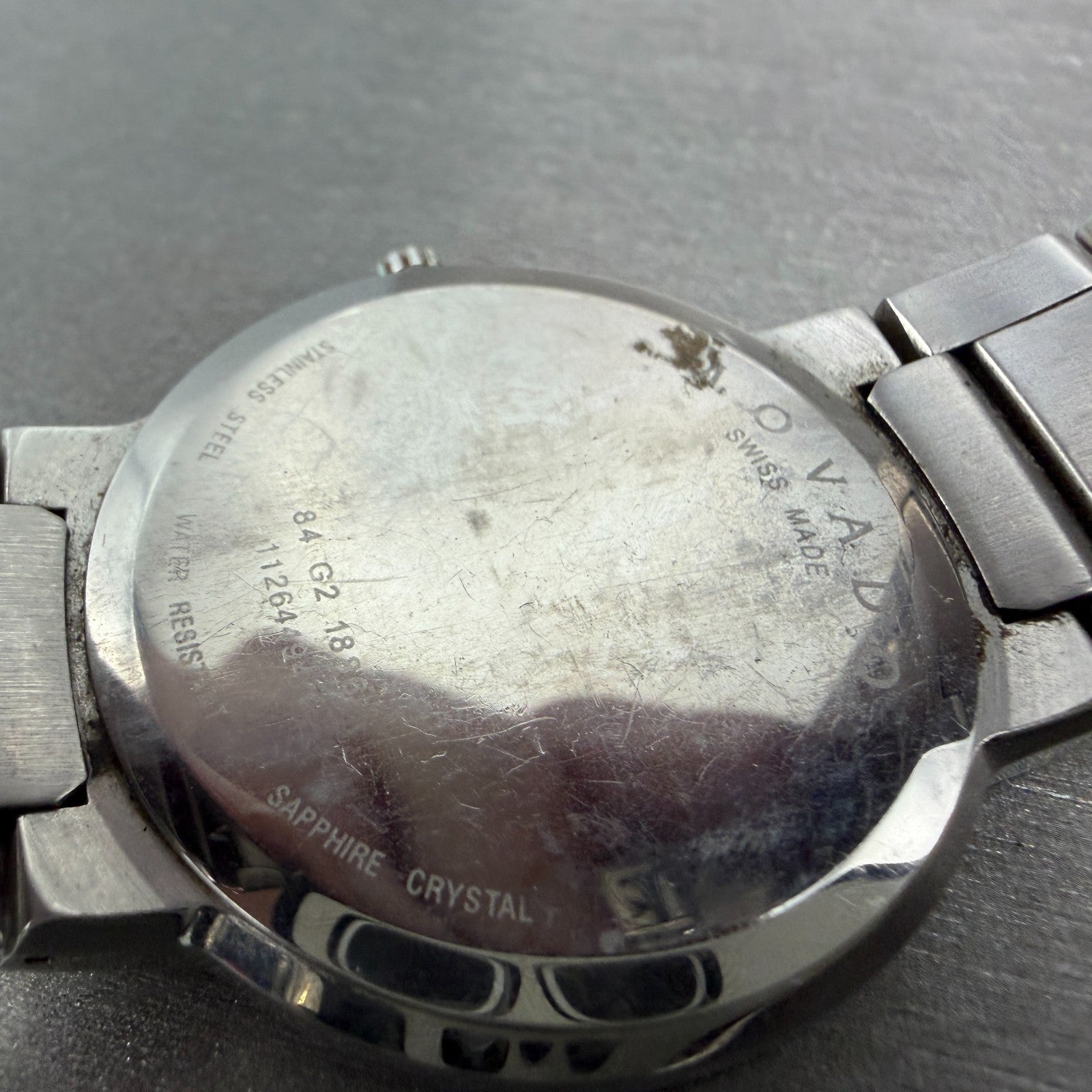 Movado Temo Watch Men 38mm Black Dial Steel Round 0607292 New Battery9