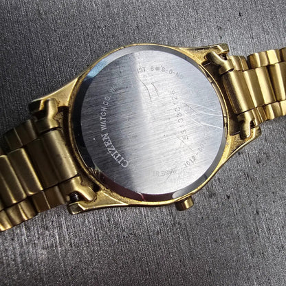 Citizen Watch Women 26mm MOP Dial Gold Tone Date Round 1012-S075688 New Battery10