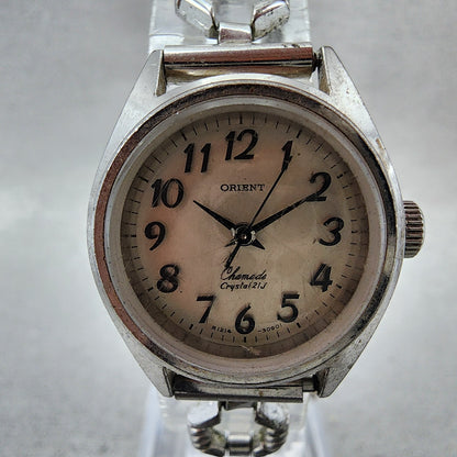 Orient Chamade Watch Women 23mm Silver Dial Silver Tone Manual E12130900 Runs1