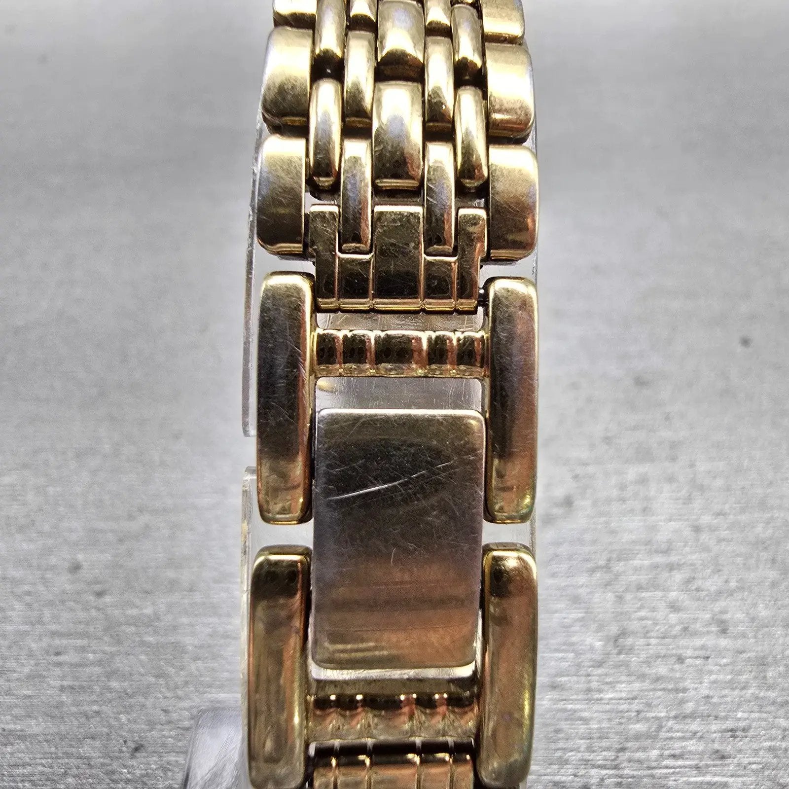 Citizen Watch Women 14mm Gold Dial Gold Tone Rectangle 5421-K10821 New Battery G7