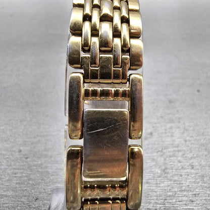 Citizen Watch Women 14mm Gold Dial Gold Tone Rectangle 5421-K10821 New Battery G7