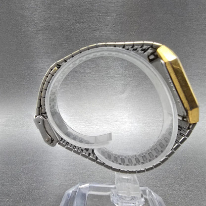 Citizen CQ Watch Men 26mm Champagne Dial Gold Tone Octagon 4031-893484 PARTS9