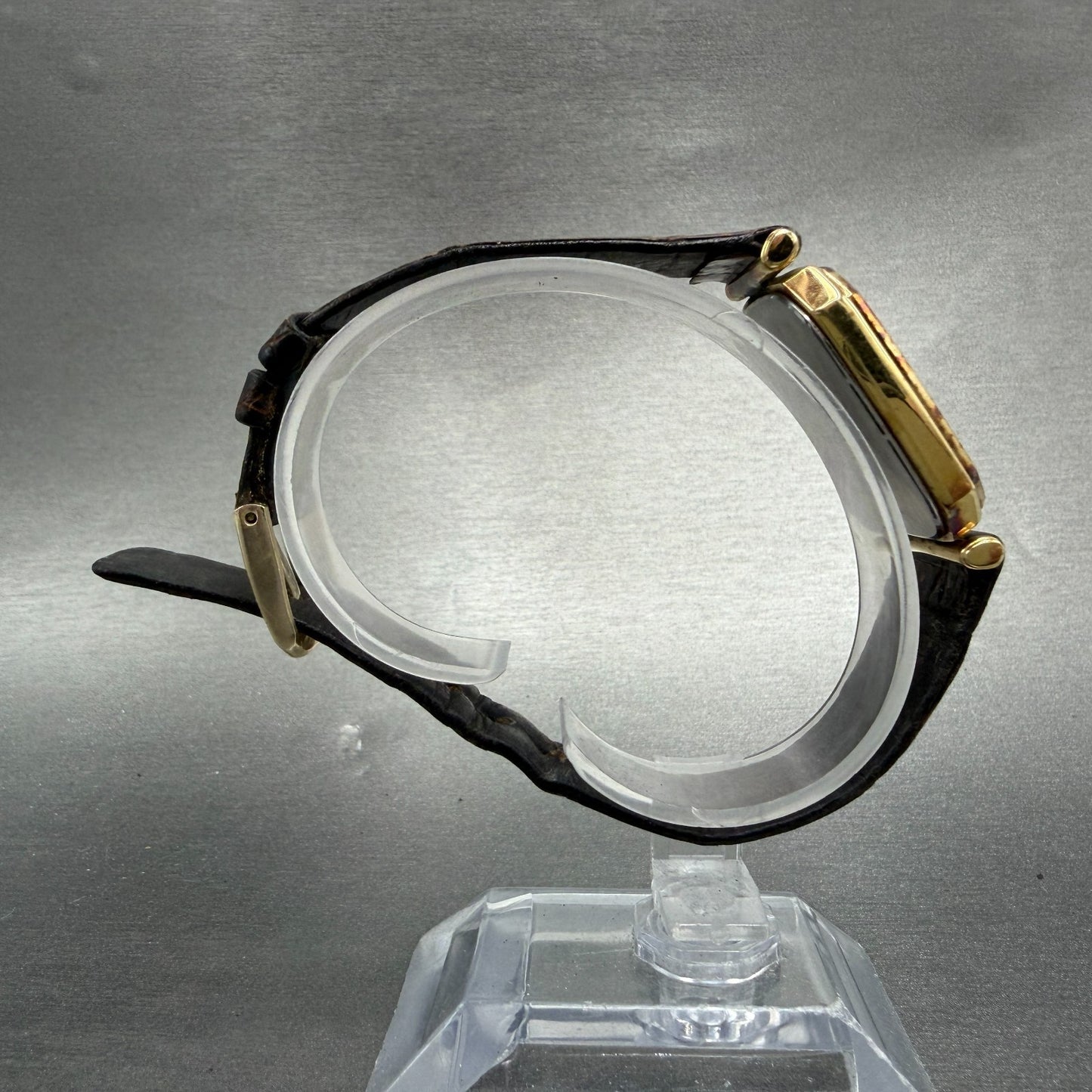 Seiko Tank Watch Men 28mm Champagne Dial Gold Tone 7431-5130 New Battery Vintage8