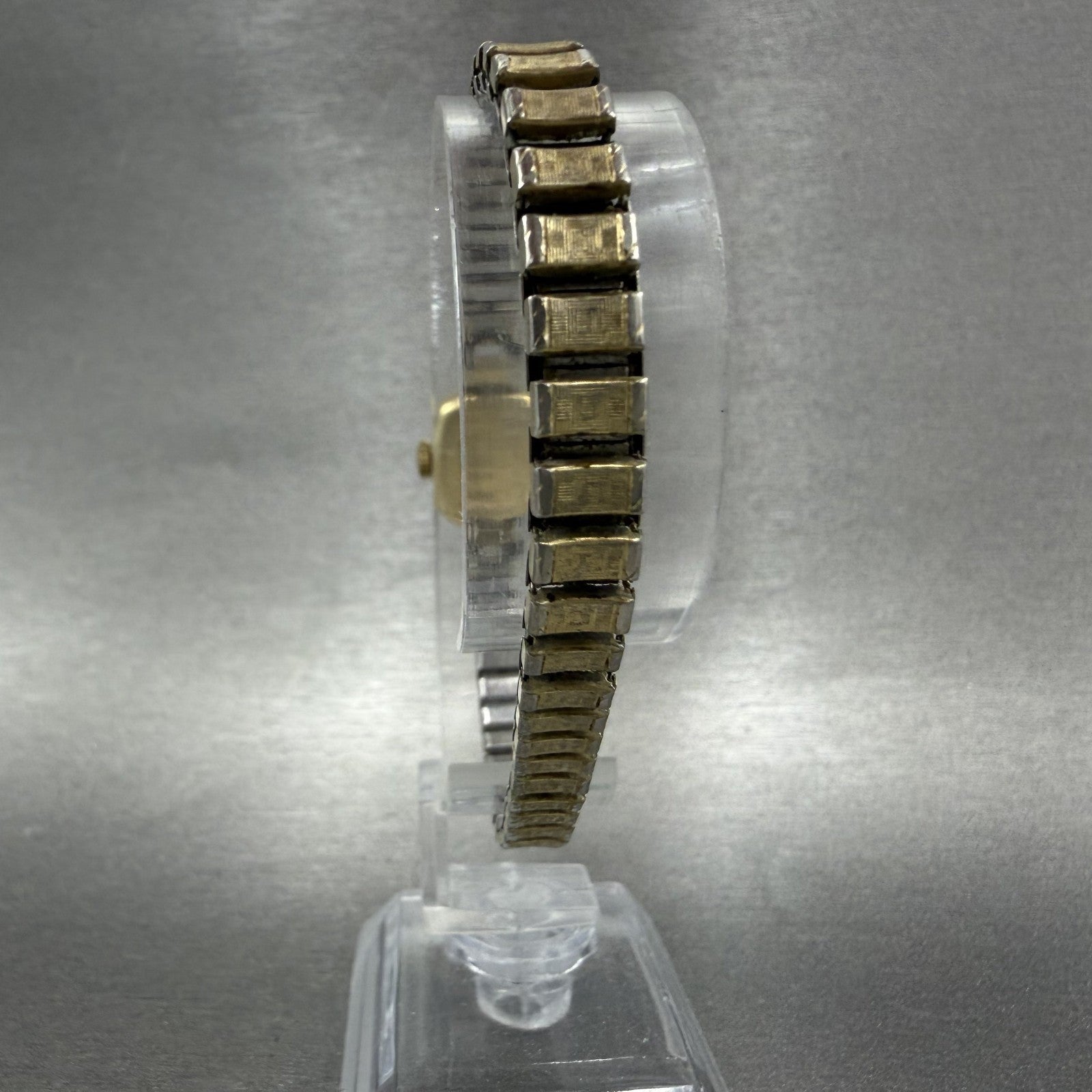 Hamilton Watch Women 14mm Cream Dial 14K Gold Filled Manual Wind Runs Rectangle7
