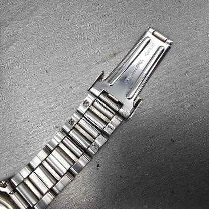 Givenchy Watch Men 35mm White Dial Silver Tone Round  Broken Bracelet PARTS9