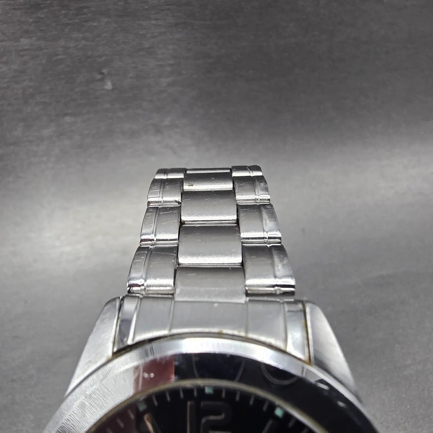 Casio Watch Men 37mm Black Dial Silver Tone Date Round MTP-1215 New Battery4