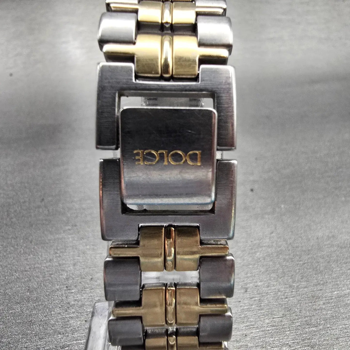 Seiko Dolce Watch Men 33mm Champagne Dial Two Tone Round 5E31-6D40 New Battery7