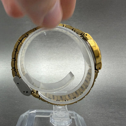 Seiko Watch Women 19mm Champagne Dial Gold Tone Round VTG V401-0510 New Battery8