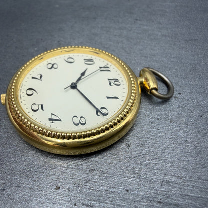 Citizen Pocket Watch Unisex 36mm Champagne Dial Gold Tone Round New battery5