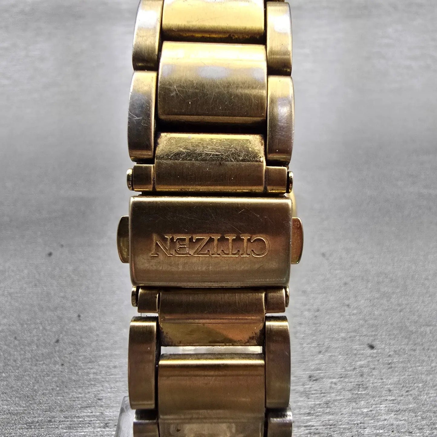 Citizen Watch Men 36mm Champagne Dial Gold Tone Daydate 2500-S99337 New Battery7