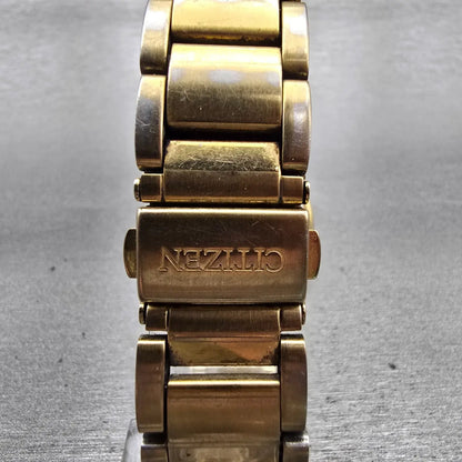 Citizen Watch Men 36mm Champagne Dial Gold Tone Daydate 2500-S99337 New Battery7