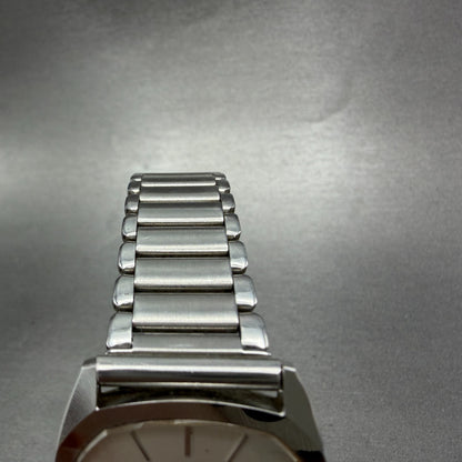 Seiko Watch Men 30mm Silver Dial Silver Tone Round 6020-5250 New Battery Vintage4