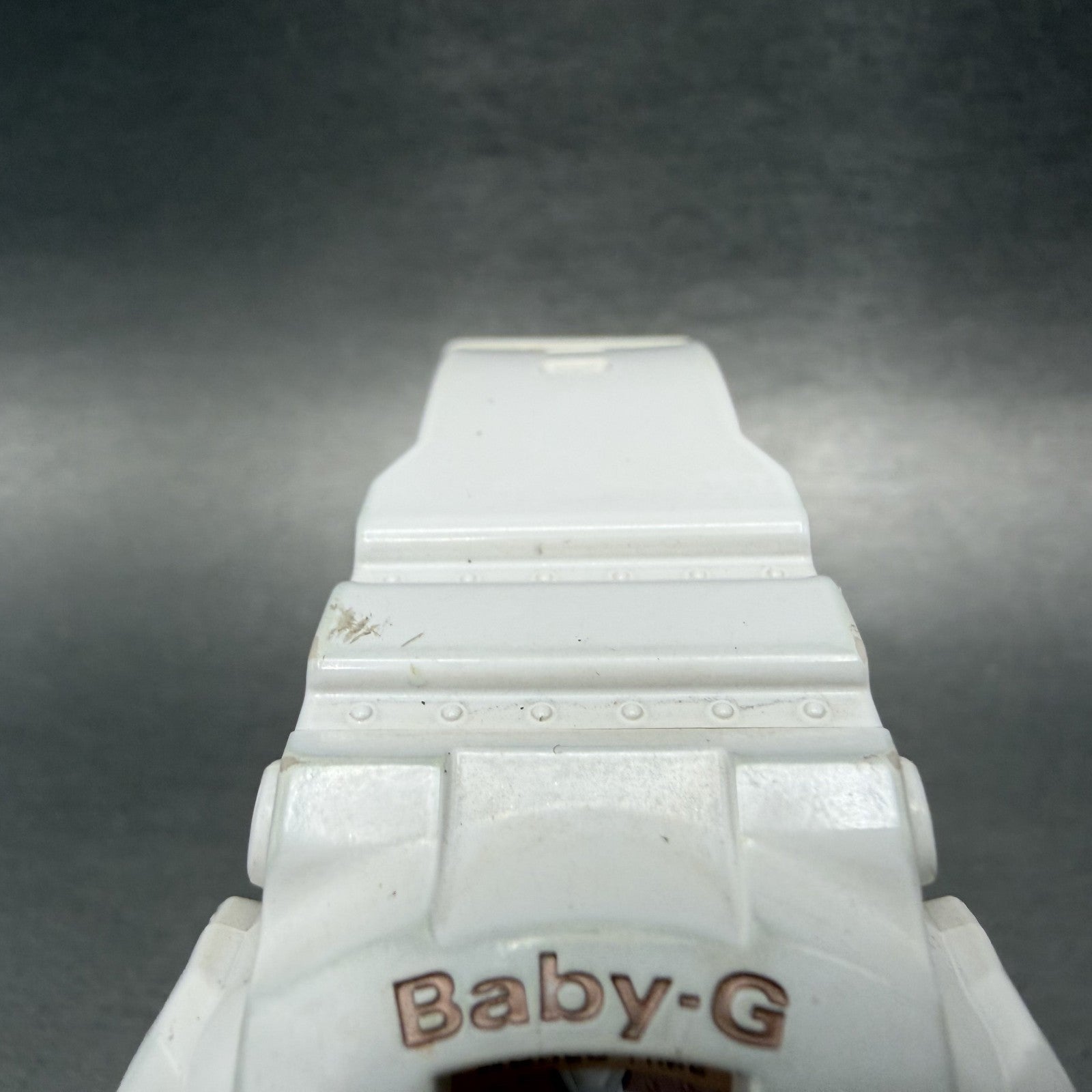 Casio Baby-G Watch Women 43mm Digital Rose Dial White Tone BA-110 New Battery AB4