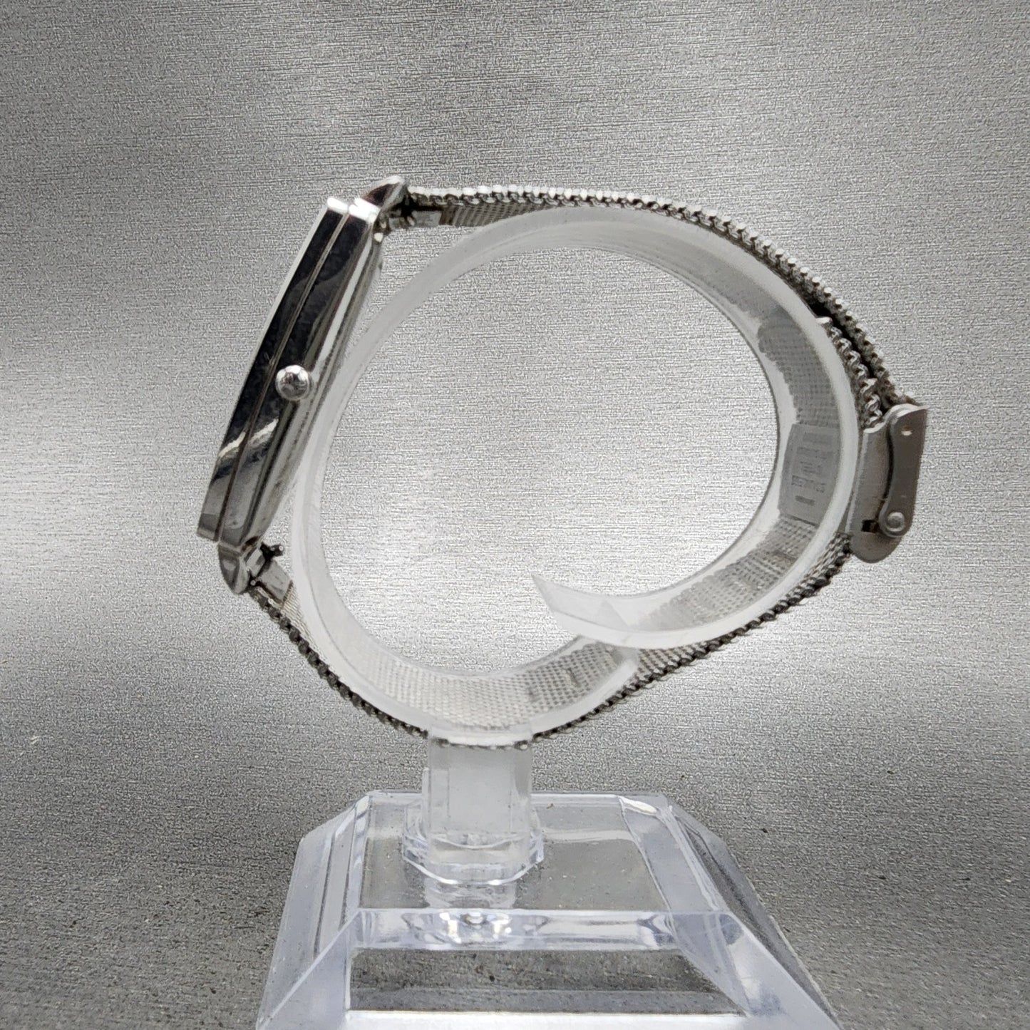 Skagen Hagen Tank Watch Women 22mm Silver Dial Silver Tone Rectangle New Batt6