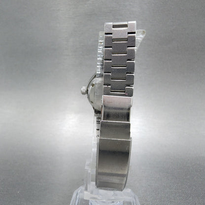 Seiko Automatic Watch Women 24mm Blue Dial Silver Tone Daydate 2706-0310 Runs
