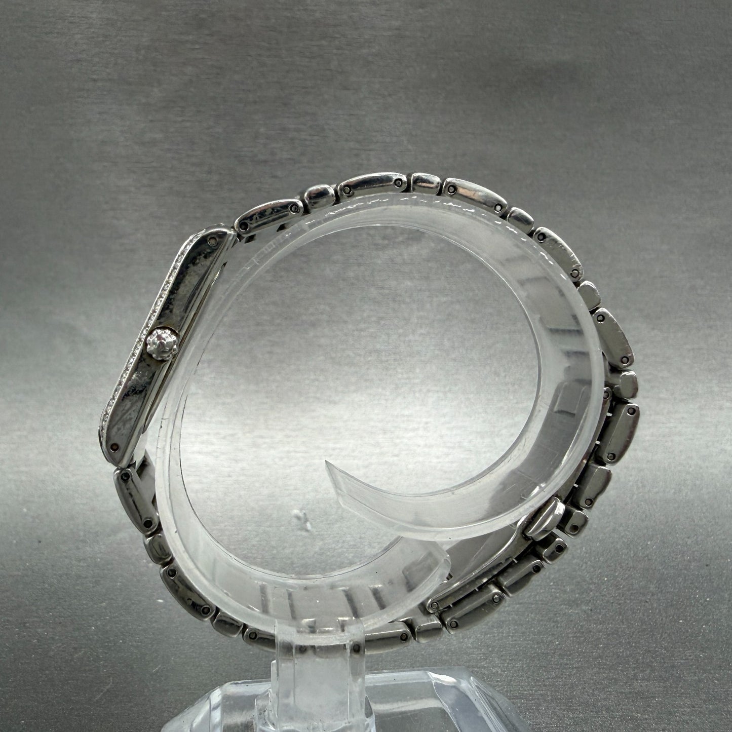 Maurice Lacroix Fiaba Tank Watch Women 19mm MOP Dial Steel Diamonds New Battery6