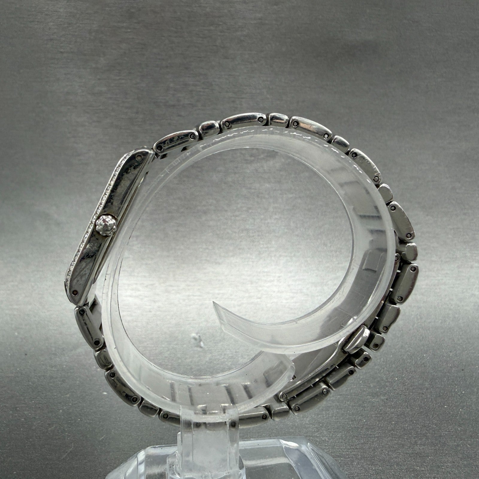 Maurice Lacroix Fiaba Tank Watch Women 19mm MOP Dial Steel Diamonds New Battery6