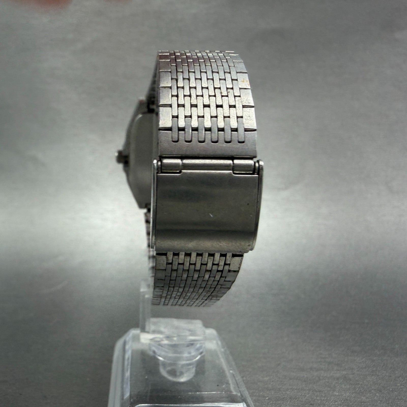 Seiko Silverwave Watch Men 31mm Analog Digital Black Dial Steel H557-513A READ!!7