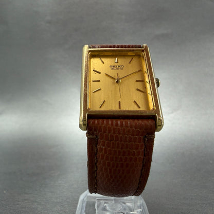 Seiko Tank Watch Men 25mm Champagne Dial Gold Tone READ!!! 7N01-5B40 New Battery5