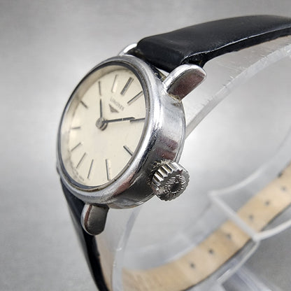 Longines Watch Women 23mm White Dial Steel Oval Manual Wind Runs Cal L817.42
