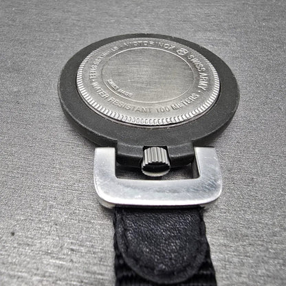 Victorinox Swiss Army Pocket Watch Men 48mm White Dial Black Tone 24723 New Batt15