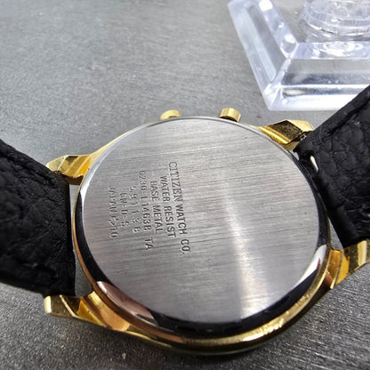 Citizen Junction Watch Men 35mm Champagne Dial Gold Tone READ!!!!!!! New Battery9
