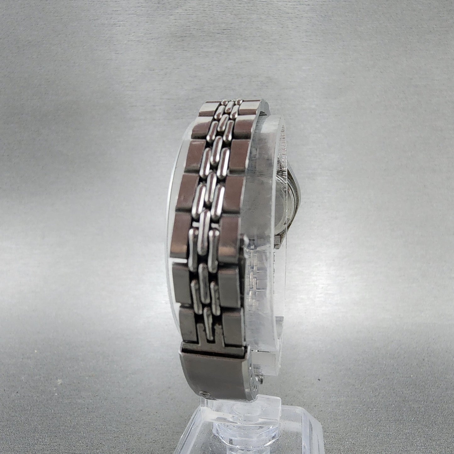 Seiko Automatic Watch Women 25mm Blue Dial Silver Tone Daydate READ!!! 2206 Runs7