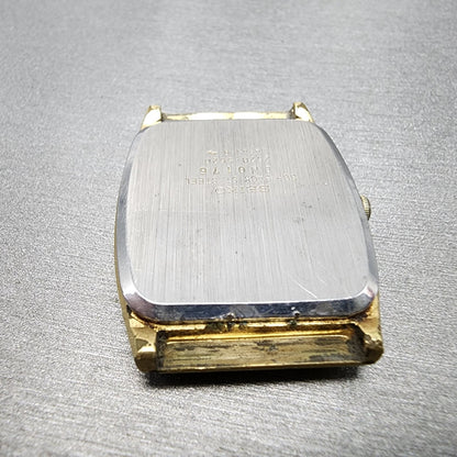 VTG Seiko Watch Men 28mm White Dial Gold Tone Rectangle 2620-5620 PARTS