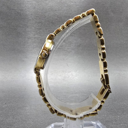 Wittnauer Watch Women 20mm Gold Dial Gold Tone Round 5784 New Battery Vintage6