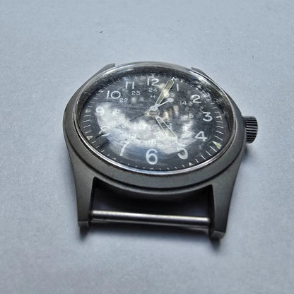Hamilton Khaki Watch Men 33mm Black Dial Gray Tone Manual Wind 9415 PARTS3